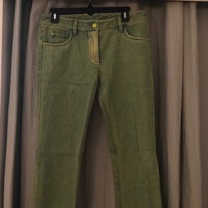 Phillip Lim faded green jeans